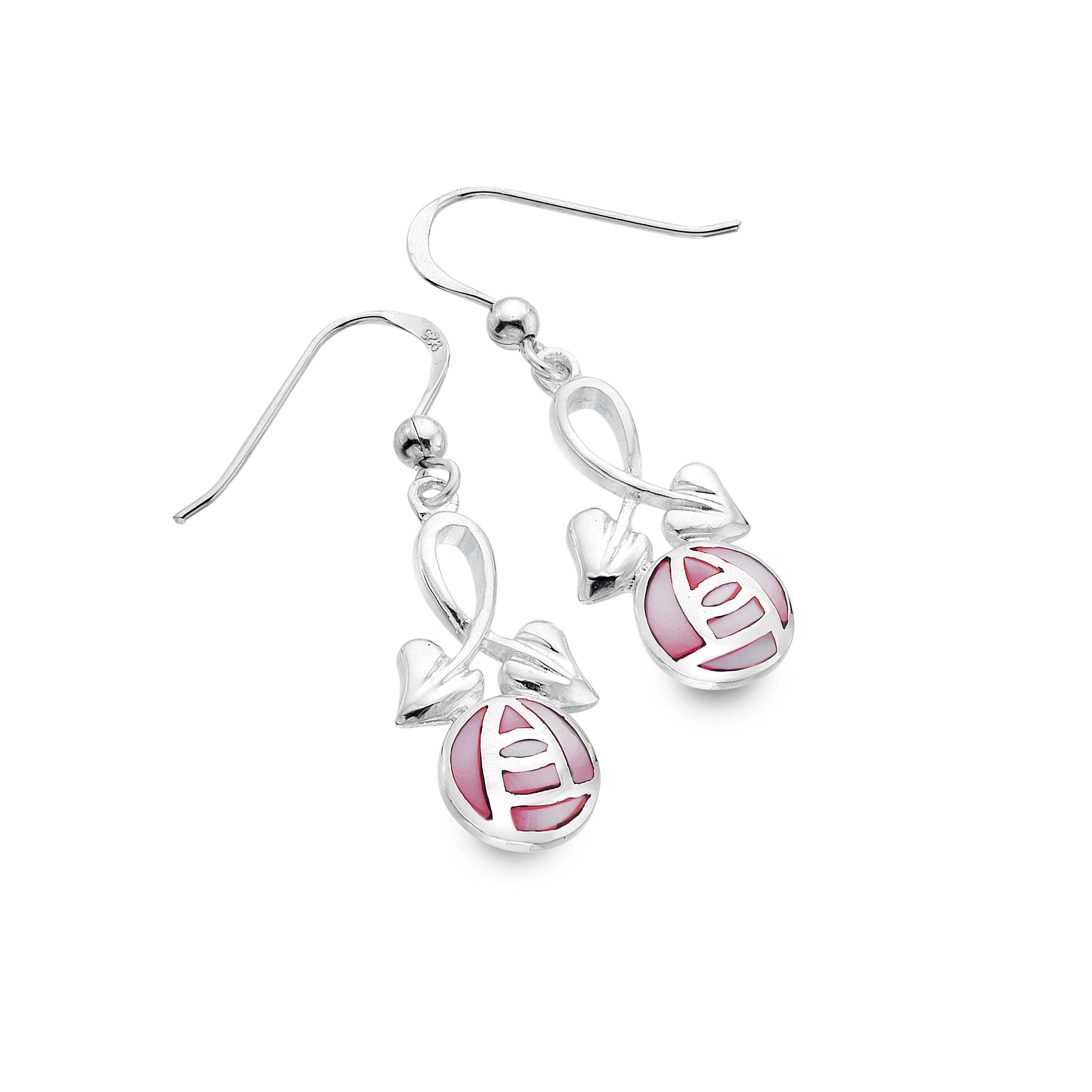 Rose and Leaf Earrings